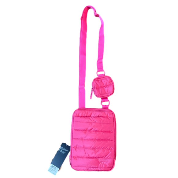 Reebok Bags Rebook Pink Crossbody Hera Quilted Sling Bag Poshmark